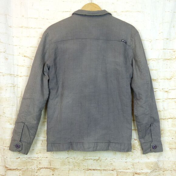 Rip Curl Jacket Mens S Gray Zip Insulated Inner Flannel Lining Surf Skate 90s - Picture 2 of 13